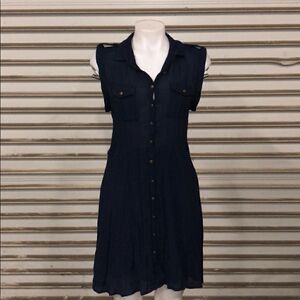 🛍️L8teR navy blue dress size Large